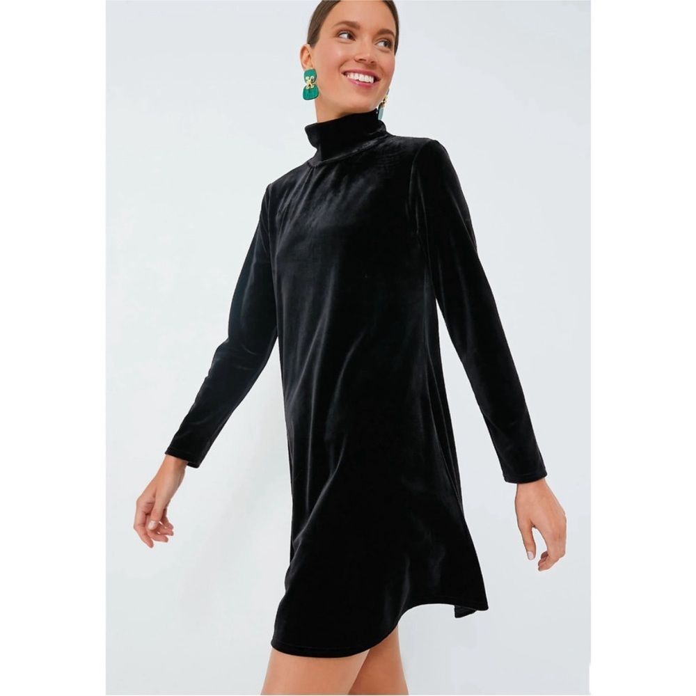 NEW Pomander Place Tuckernuck Black Velvet Mottershead Dress - Picture 6 of 10